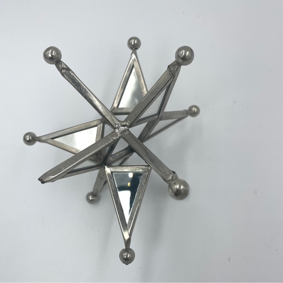 Vintage Mirrored Moravian Star 11 point 4.5” - Picture 6 of 8